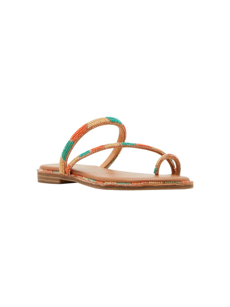 Image for Women's Beaded Straps Sandals,Multi