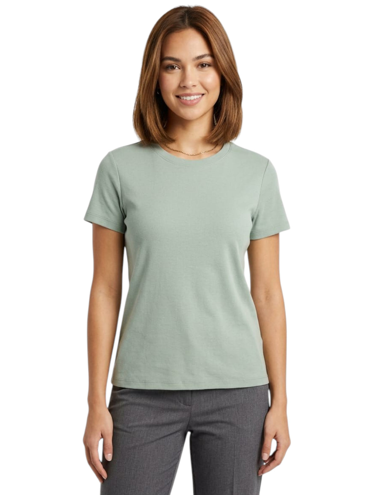 Image for Women's Plain Solid Top,Mint Green