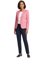 Image for Women's Plain Solid Blazer,Pink