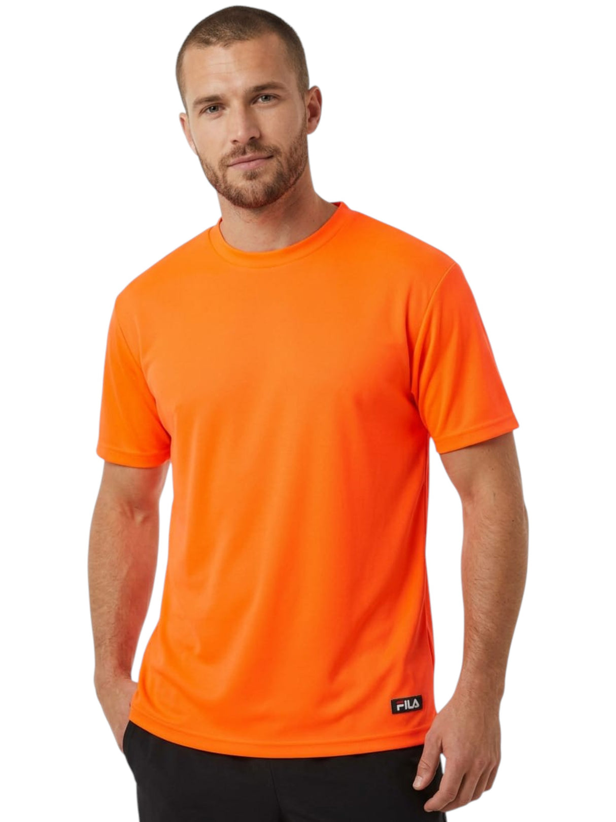 Image for Men's Plain Solid Sport Top,Orange