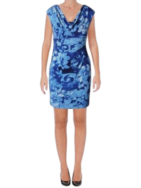 Image for Women's Printed Dress,Blue