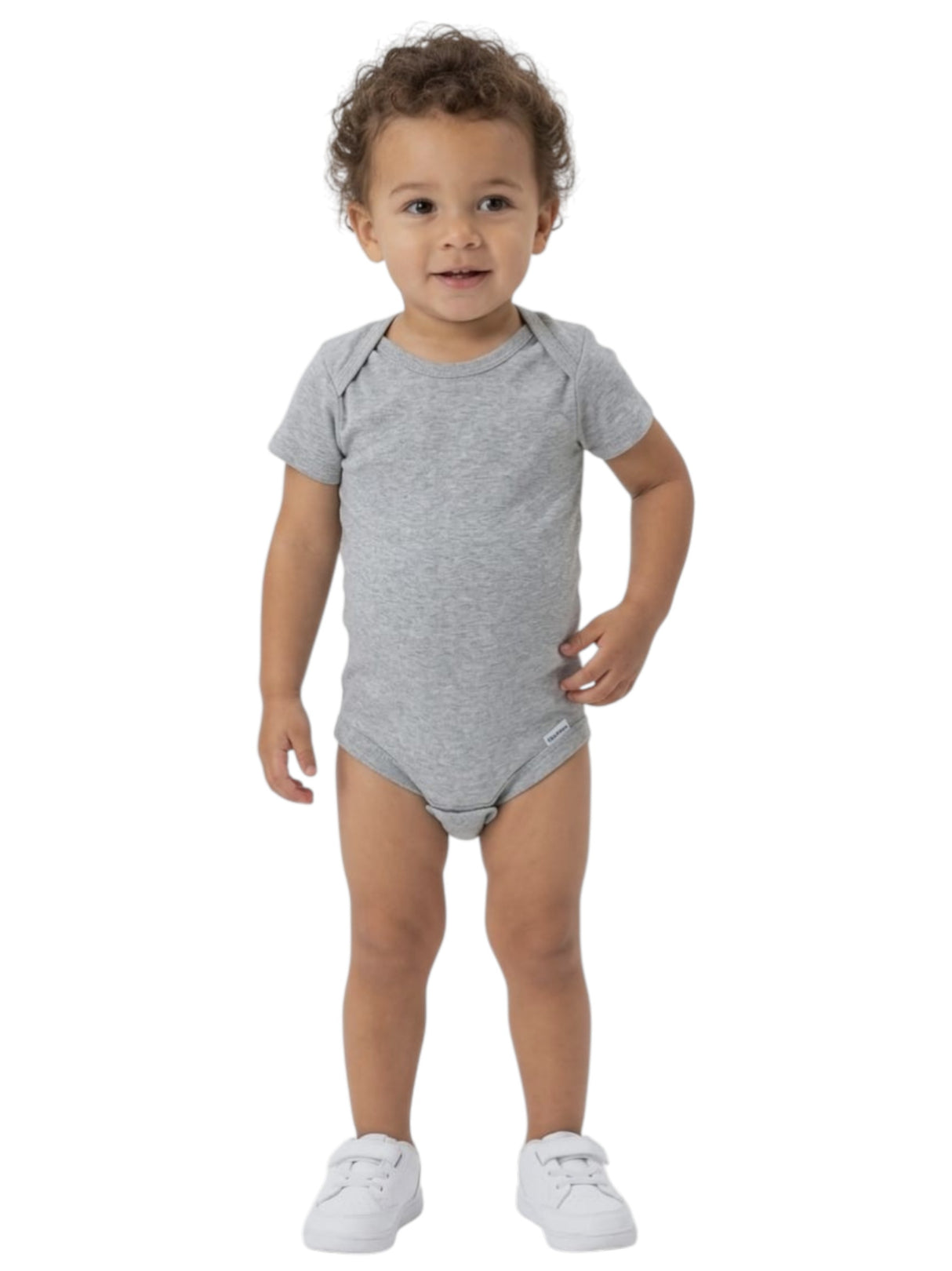 Image for Kids Boy's Plain Bodysuit,Grey