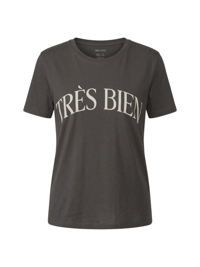 Image for Women's Printed Top,Grey