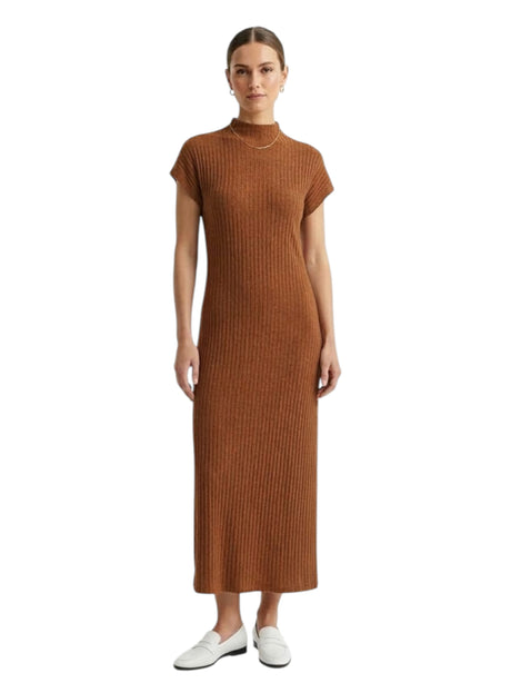 Image for Women's Knitted Dress,Brown