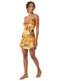 Image for Women's Graphic Printed Dress,Orange