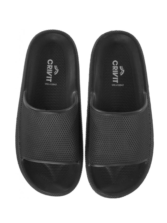 Image for Women's Plain Slippers,Black