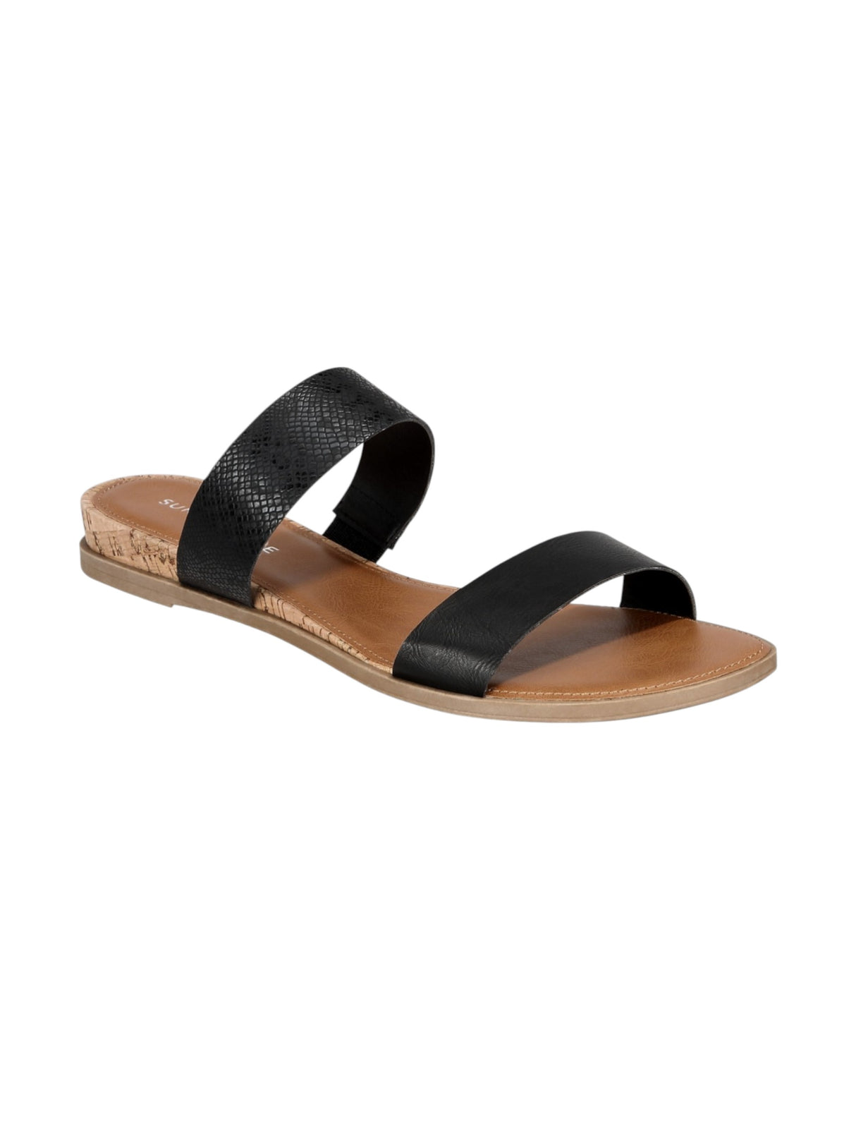 Image for Women's Ribbed Sandals,Black