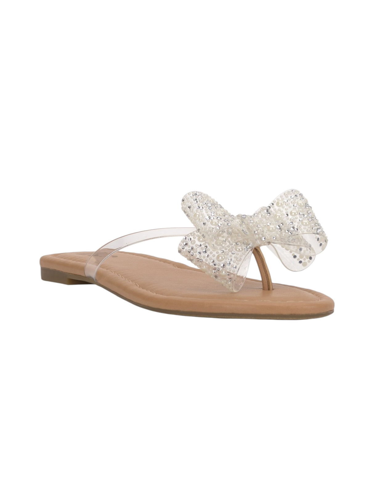Image for Women's Rhinestones Bow Front Shoes,Transparent