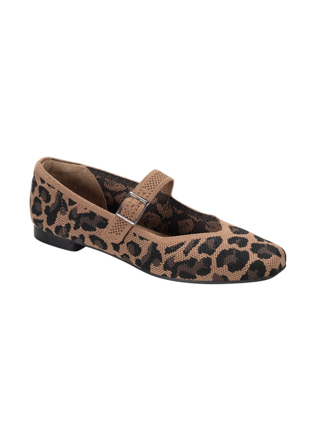 Image for Women's Leopard Textured Bellorinas,Brown