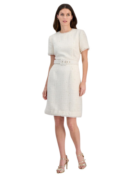 Image for Women's Textured Dress,Off White