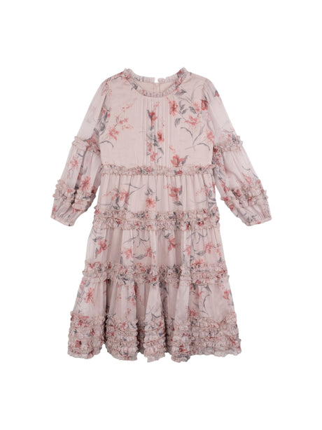 Image for Kids Girl's Ruffled Dress,Dusty Rose