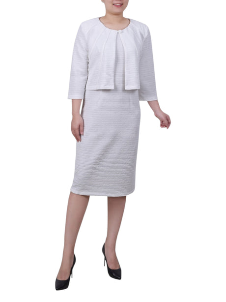 Image for Women's Textured Top Cardigan,White