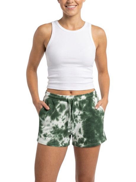 Image for Women's Colorblocked Sleepwear Short,Green/White