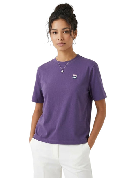 Image for Women's Brand Logo Printed Top,Dark Purple