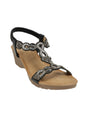 Image for Women's Sequined Sandals,Black