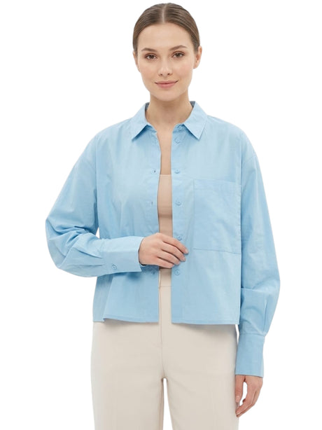 Image for Women's Plain Solid Chemise,Blue