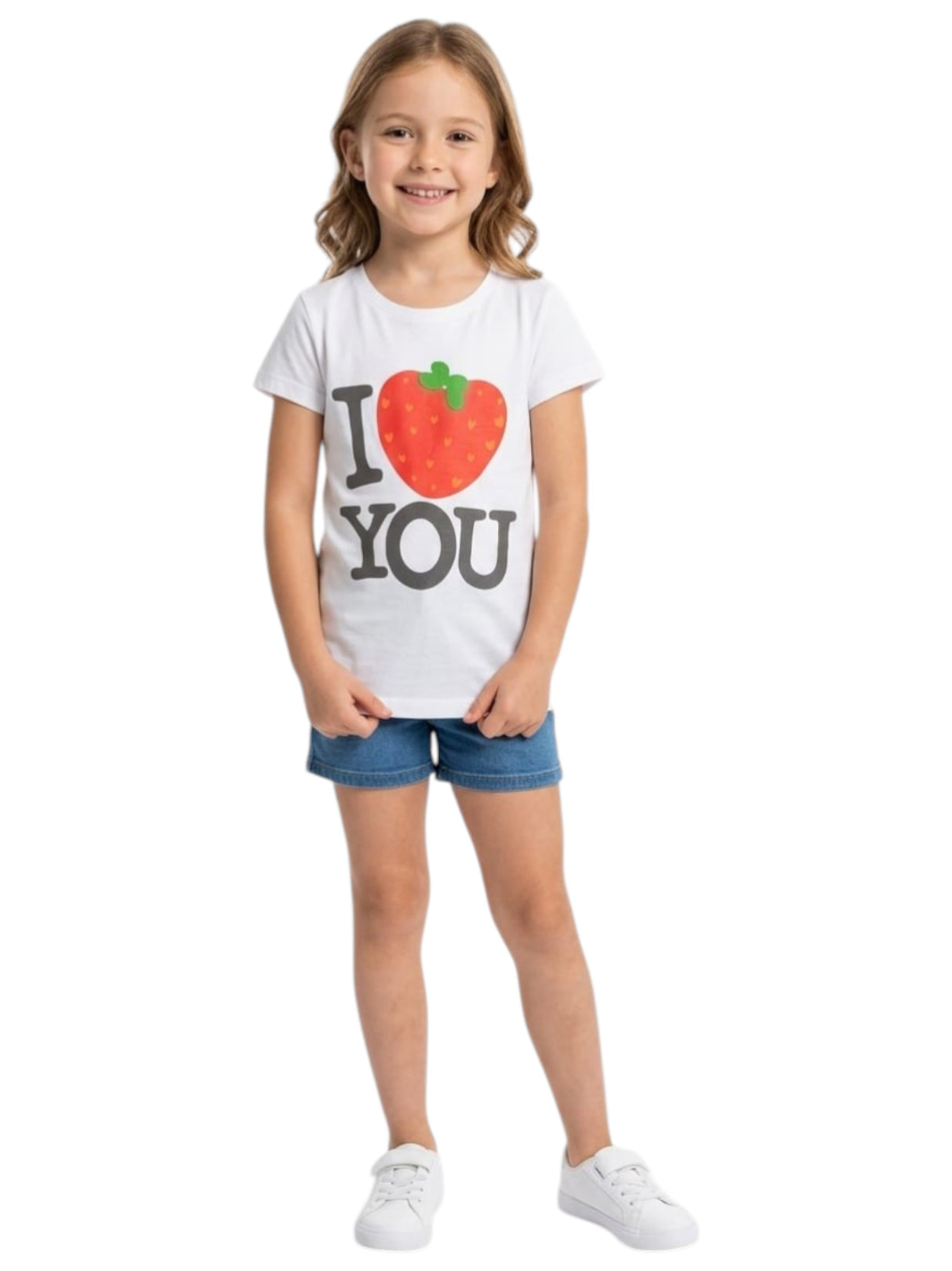 Image for Kids Girl's Printed Top,White