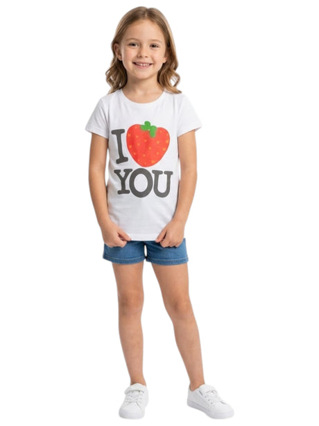 Image for Kids Girl's Printed Top,White
