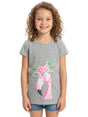 Image for Kids Girl's Printed Top,Grey