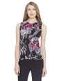 Image for Women's Floral Printed Top,Black