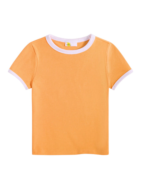 Image for Kids Girl's Ribbed Top,Mango