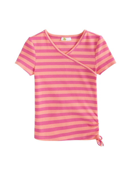 Image for Kids Girl's Pink Striped Top,Apricot