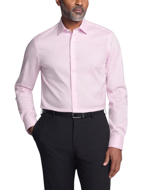 Image for Men's Plain Dress Shirt,Light Pink