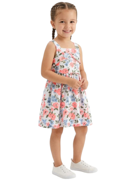 Image for Kids Girl's Floral Printed Dress,White