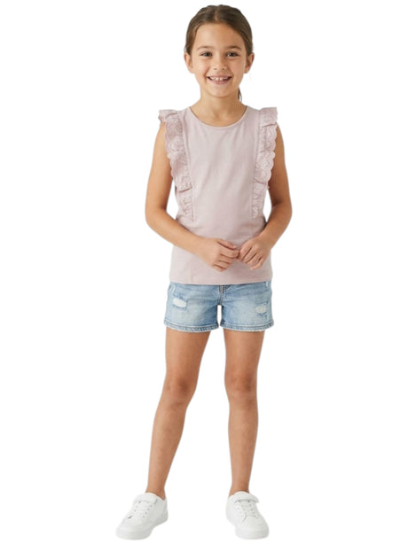 Image for Kids Girl's Plain Top,Dusty Rose