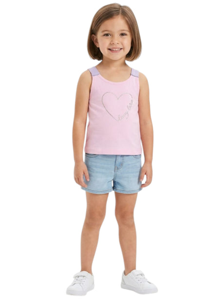 Image for Kids Girl's Heart Printed Top,Pink