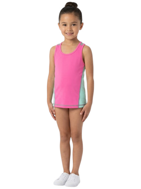 Image for Kids Girl's Colorblocked Tank Top,Pink