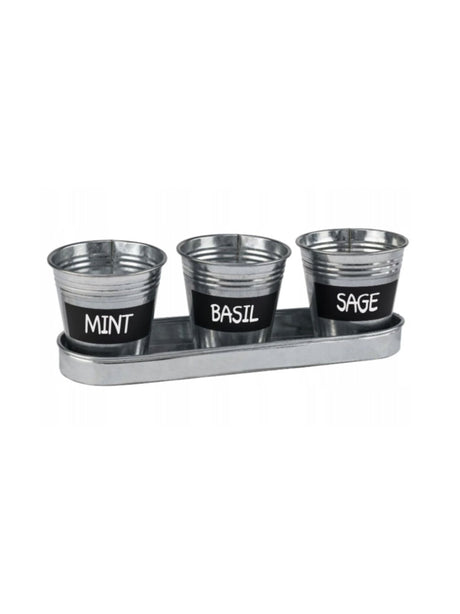 Image for Herb Planters With Saucer And Board
