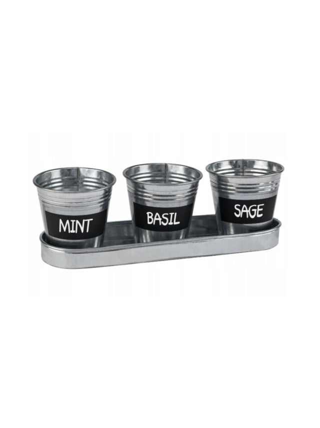 Image for Herb Planters With Saucer And Board
