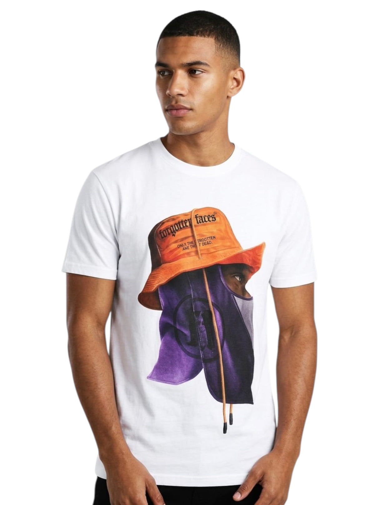 Image for Men's Printed Top Over Size,White