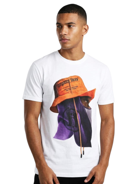 Image for Men's Printed Top Over Size,White