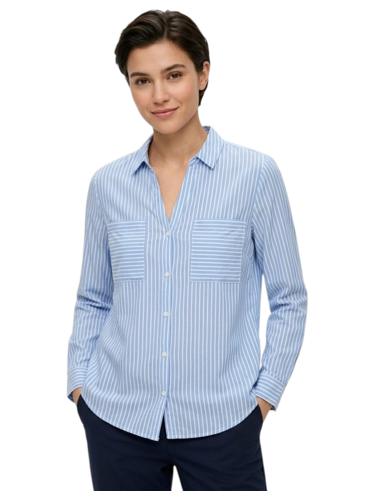 Image for Women's Light Blue Striped Chemise,Blue