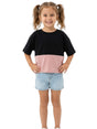 Image for Kids Girl's Colorblocked Top,Black