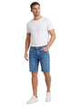 Image for Men's Plain Jeans Short,Blue