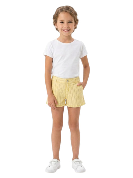 Image for Kids Girl's Printed Short,Yellow