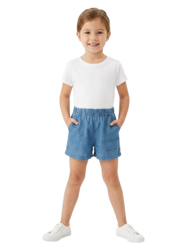 Image for Kids Girl's Plain Short,Blue