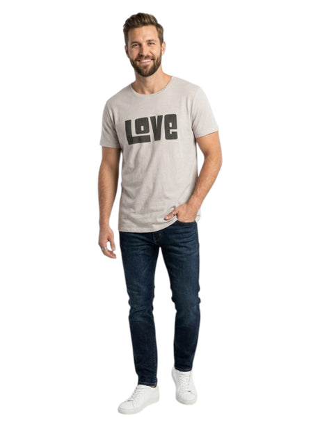 Image for Men's Printed Top,Light Beige