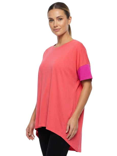 Image for Women's Plain Sport Top,Dark Coral