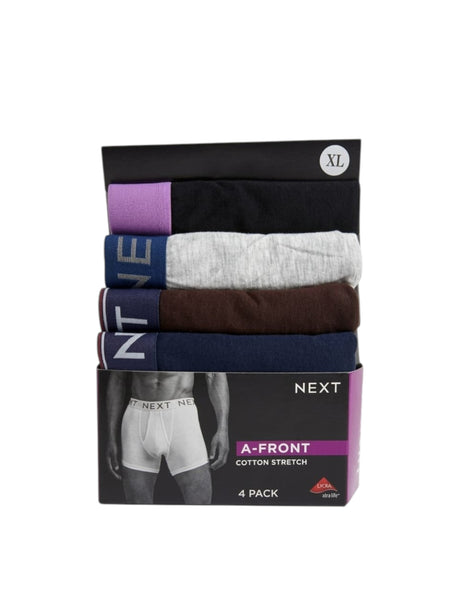 Image for Men's Plain Boxer Set 4 Pieces,Multi