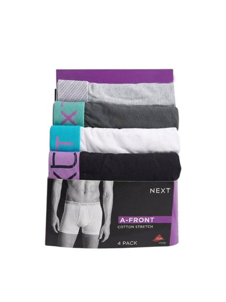 Image for Men's Plain Boxer Set 4 Pieces,Multi