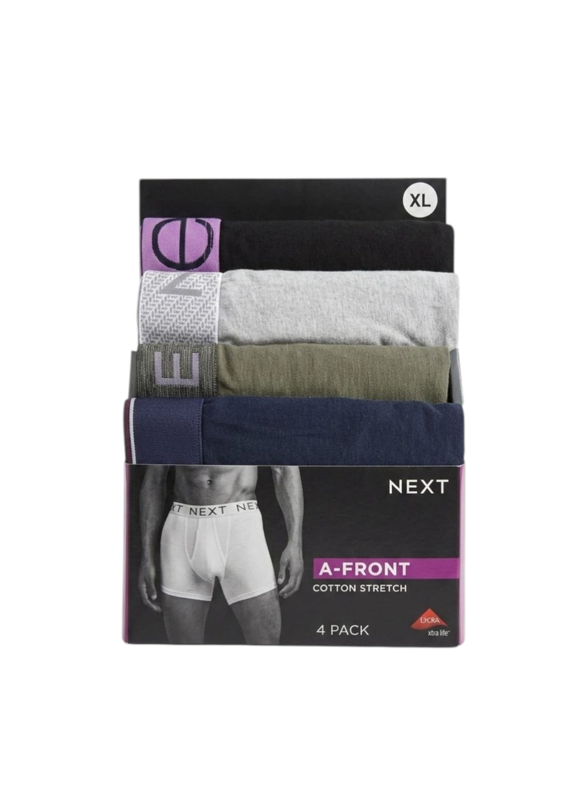 Image for Men's Plain Boxer Set 4 Pieces,Multi