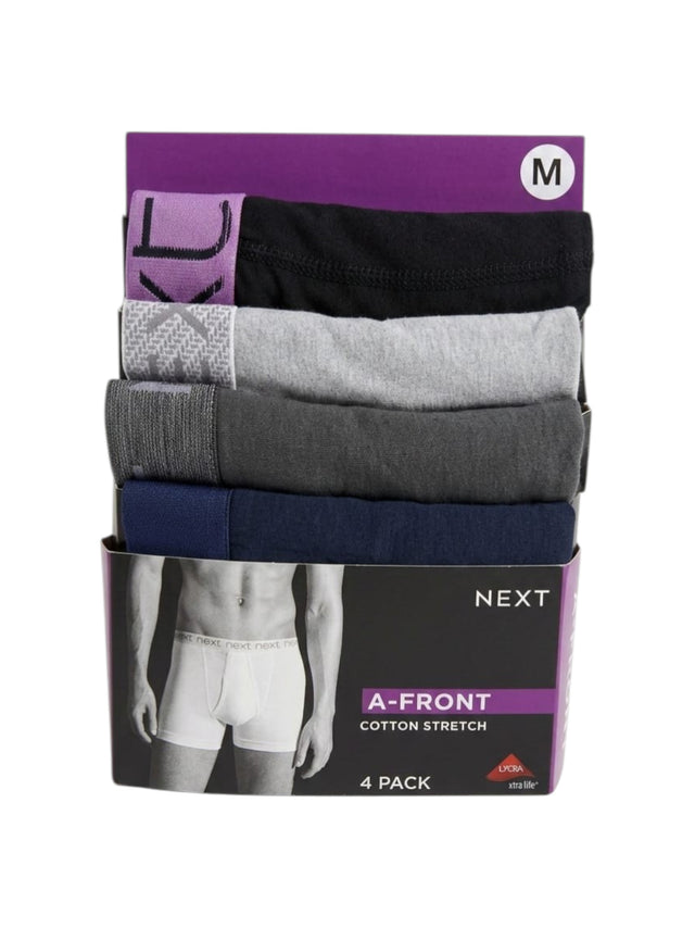 Image for Men's Plain Boxer Set 4 Pieces,Multi