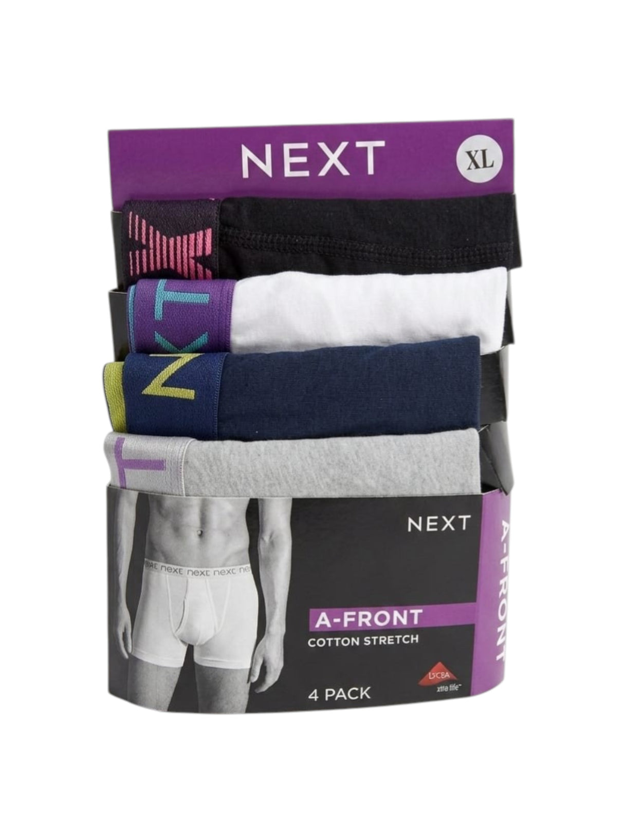 Image for Men's Plain Boxer Set 4 Pieces,Multi