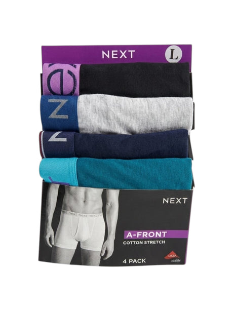 Image for Men's Plain Boxer Set 4 Pieces,Multi