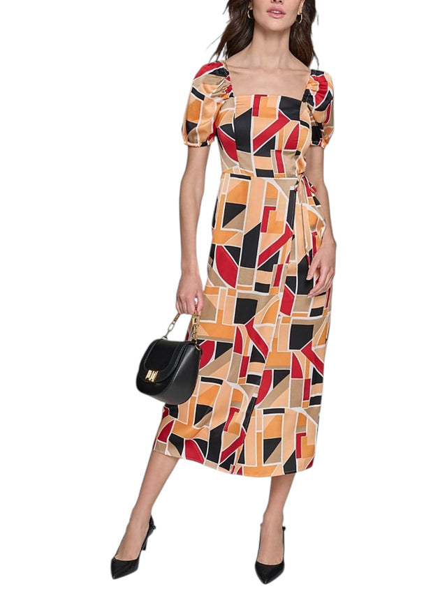 Image for Women's Printed Dress,Multi