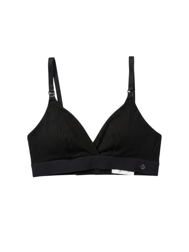 Image for Women's Ribbed Bra,Black